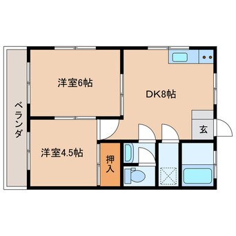 間取図 ニュースカイハイツ