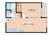 パープルタウン 1LDKの間取り