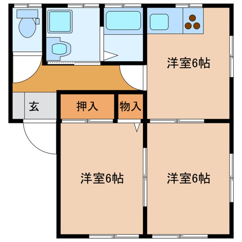 間取図 グリーンコーポ南横市