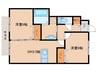 メゾンブランシェ 2DKの間取り