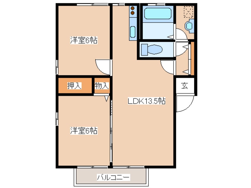 間取図 リーフレットエコーⅢ号館