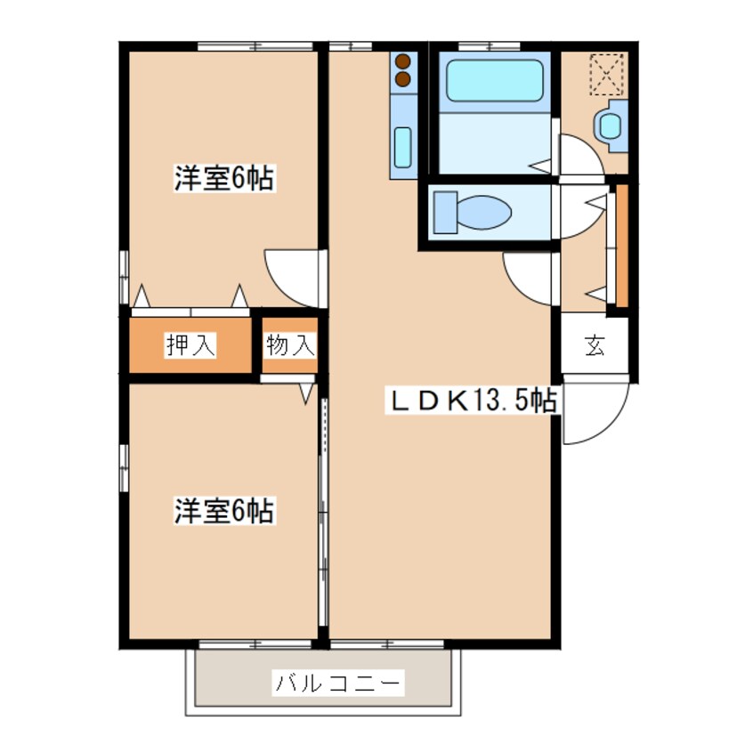 間取図 リーフレットエコーⅢ号館