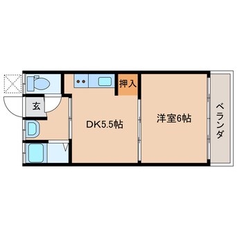 間取図 郡元アパート