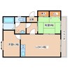 ルームアポロン 2LDKの間取り