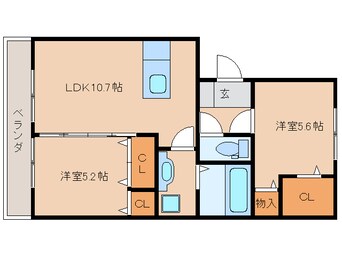 間取図 ルナージュＡ、B