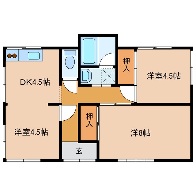 間取り図 和田貸家（末吉）