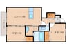 セジュールSAITOU 2LDKの間取り
