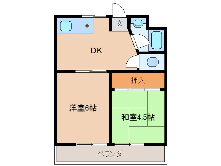 間取図 コーポ森山１号棟