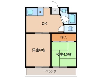 間取図 コーポ森山１号棟