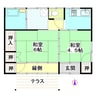 川村貸家(中原町) 2Kの間取り