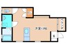 グリーンテラス鷹尾 1Rの間取り