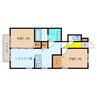ヴィラコートＪ5 2LDKの間取り