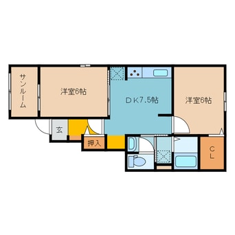 間取図 クレセントA・B