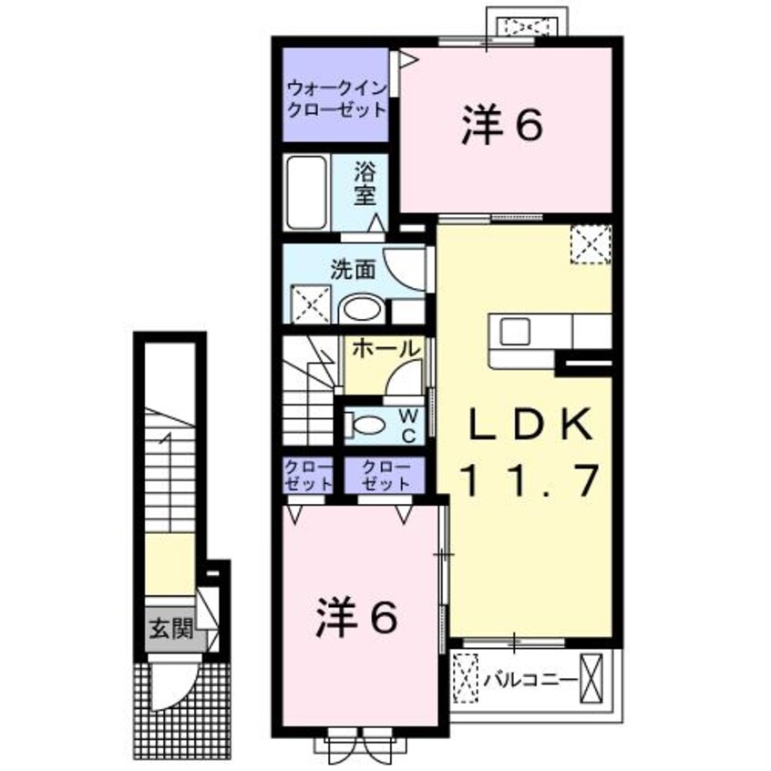 間取図 メゾン・ド・コンフォートⅡ