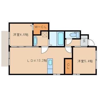 間取図 日豊本線/三股駅 徒歩20分 1階 築4年