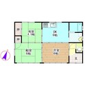 山之内貸家(稗田）の間取図