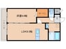 日豊本線/五十市駅 車移動 3階 築11年 1LDKの間取り
