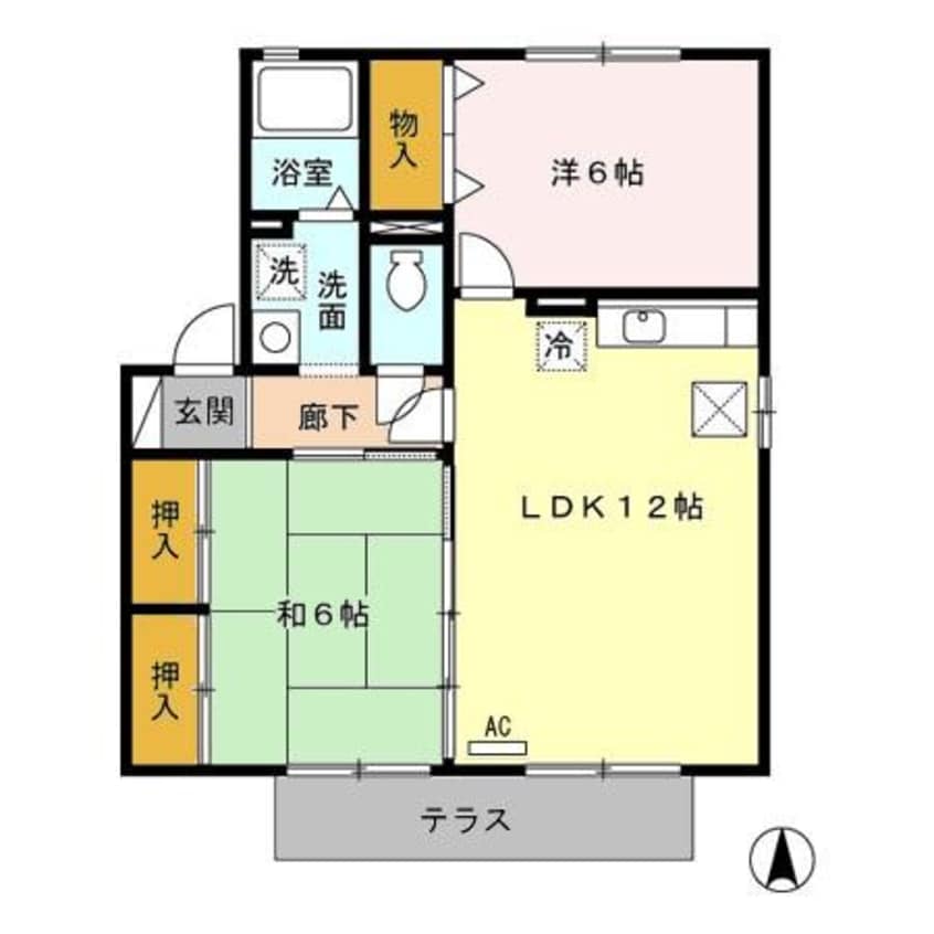 間取図 フローラルビレッジ Ⅰ