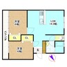 CASA DEL SOLE 2LDKの間取り