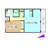 HapiLien鷹尾の杜 1LDKの間取り