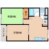 ガーデンKH３ 2DKの間取り