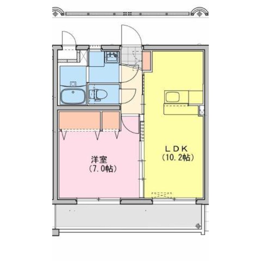 間取図 M10.牟田町Ⅰ