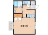 セジュール楽 1Kの間取り
