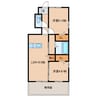 セジュールエクラ 2LDKの間取り