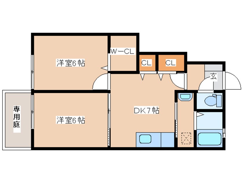 間取図 パインフォレスト　モーニング