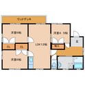 木下貸家の間取図