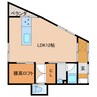 志比田ハウス 1Rの間取り