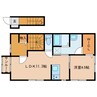 日豊本線/都城駅 車移動 2階 築4年 1LDKの間取り