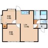 竹之内三股貸家 2LDKの間取り