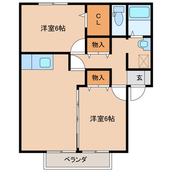 間取図 フローラルビレッジIV