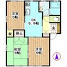 クレストコーポ 3DKの間取り