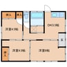 井上住宅 3DKの間取り