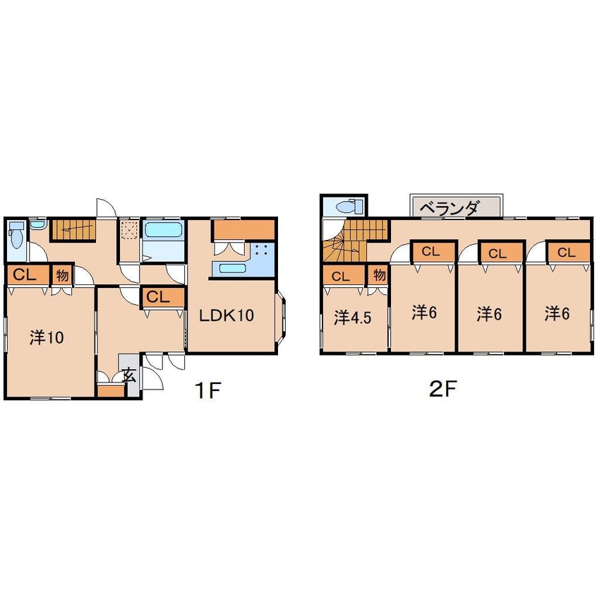 間取図 メゾナ　ルウェ（貸家）