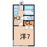 メゾンド森合 1Kの間取り