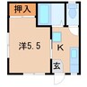 エンゼルハイツ 1Kの間取り