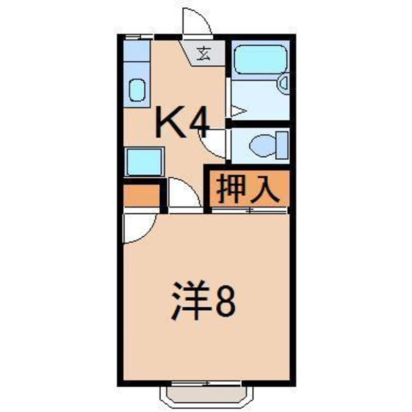 間取図 チェリーハイツカンノ