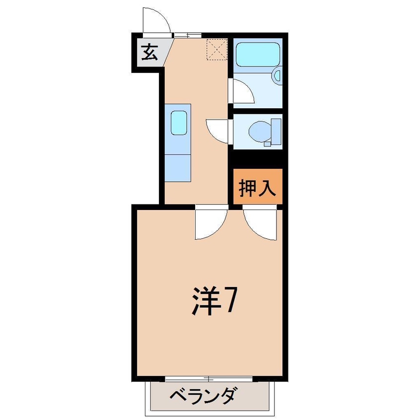 間取図 日ノ下コーポ