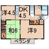 ヴァム清Ｃ 3Kの間取り