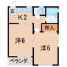 ラ・アルテ 2Kの間取り