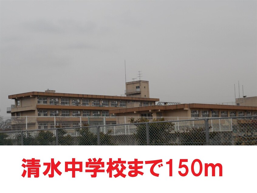 清水中学校(中学校/中等教育学校)まで150m プラムハウス