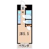 パレス伏拝 1Kの間取り