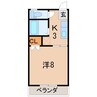 ジュマベール桑折 1Kの間取り