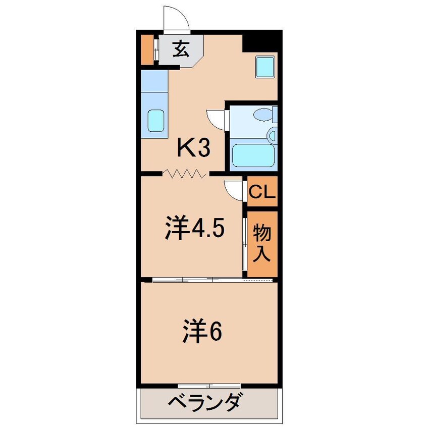 間取図 リバーサイドパレス