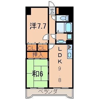 間取図 ライオンズマンション野田町408