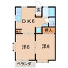 グルーヴィーS・R 2DKの間取り