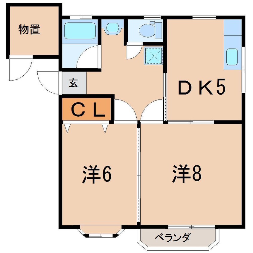 間取図 コーポサンフィールドB